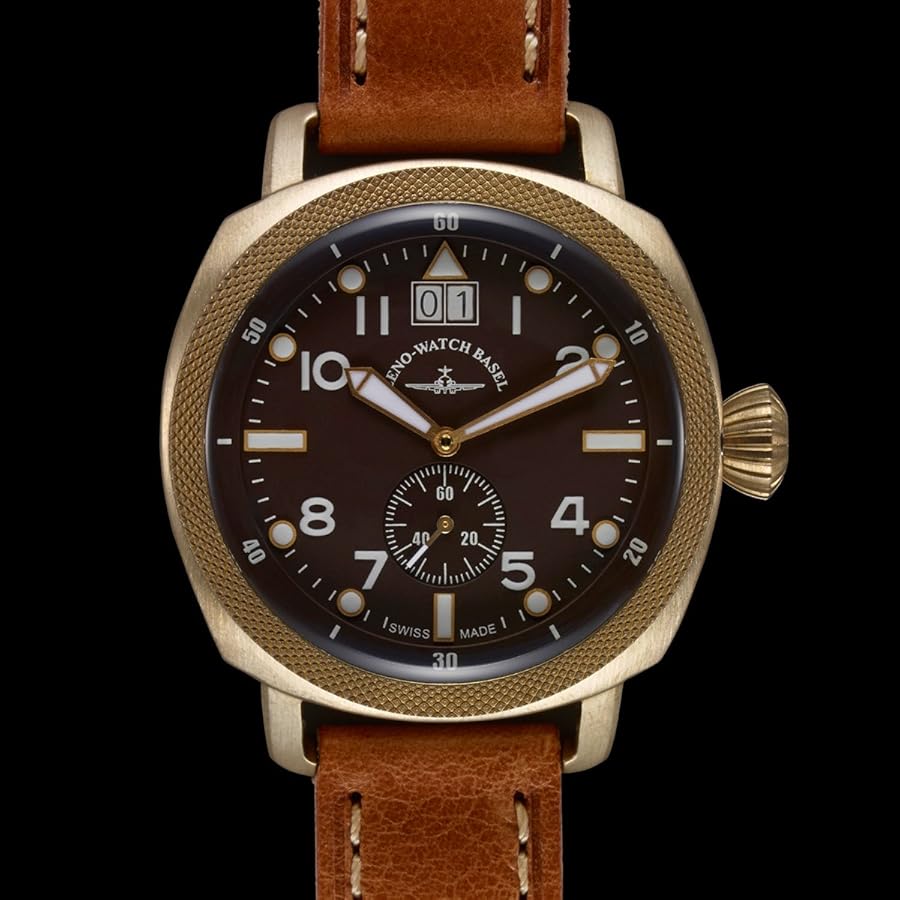 Amazon.co.jp: ZENO Vintage Bronze 腕時計 メンズ 【ビジネス